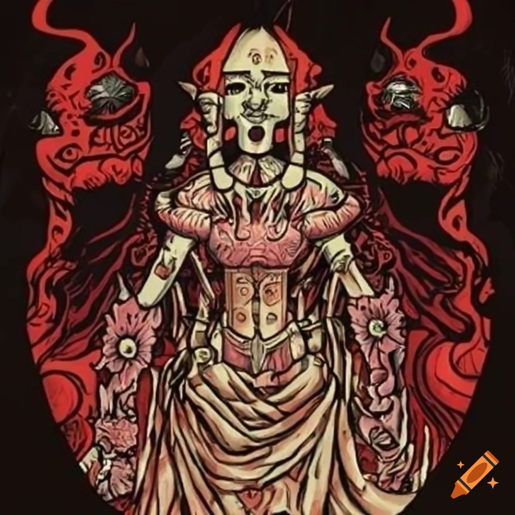 Whimsical 80's illustration of a charismatic Lich holding a classic staff