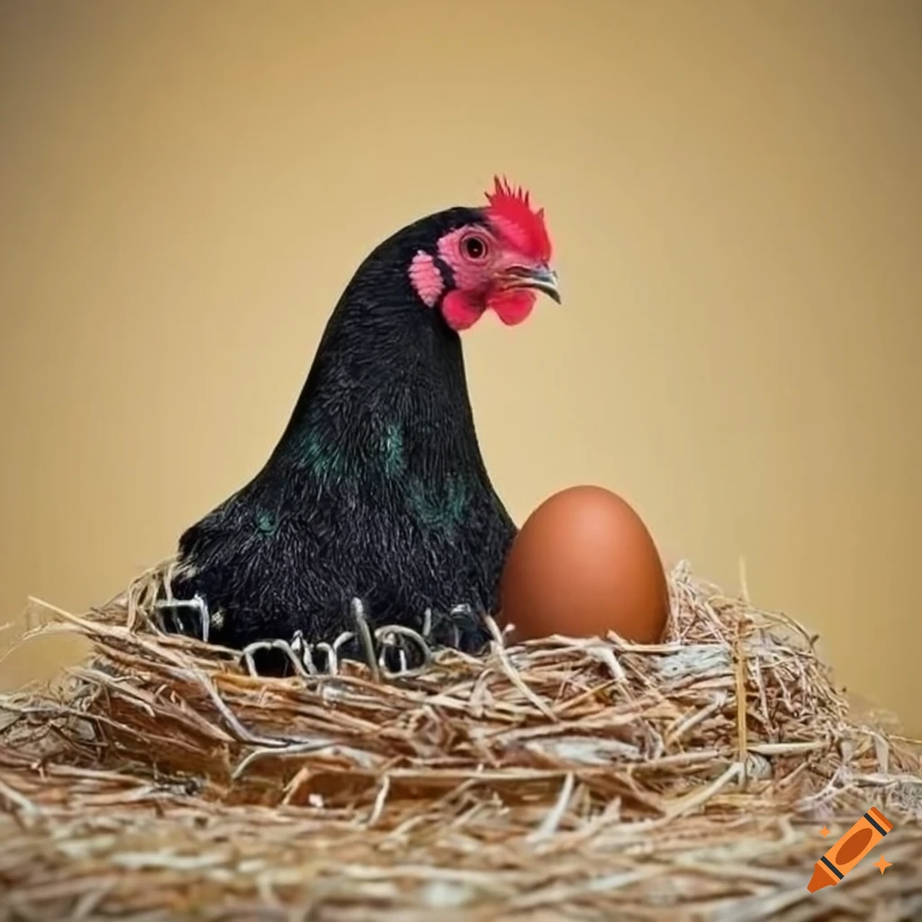 Chain link dog kennel with chickens and eggs in a coop