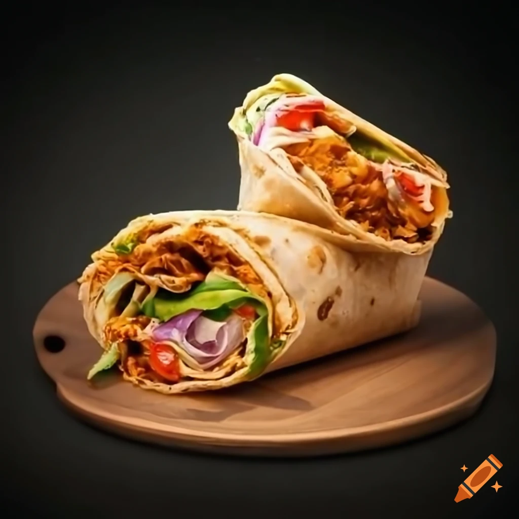 Delicious chicken wrap