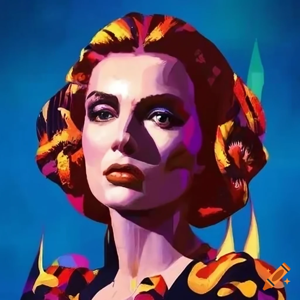 Intricate art featuring iconic women illustrations by Jack Kirby on Craiyon