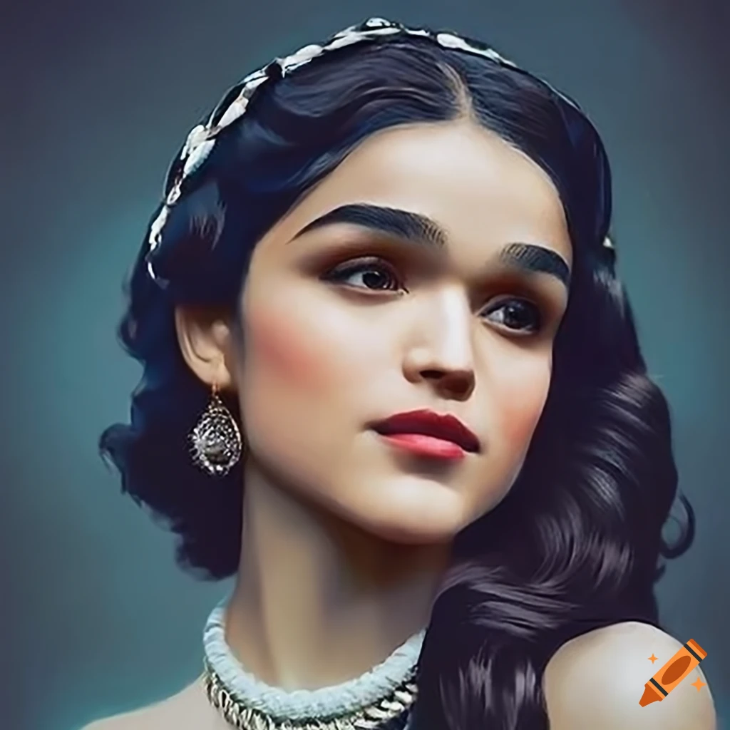 portrait-of-rachel-zegler-as-snow-white-in-edwardian-art-nouveau-style