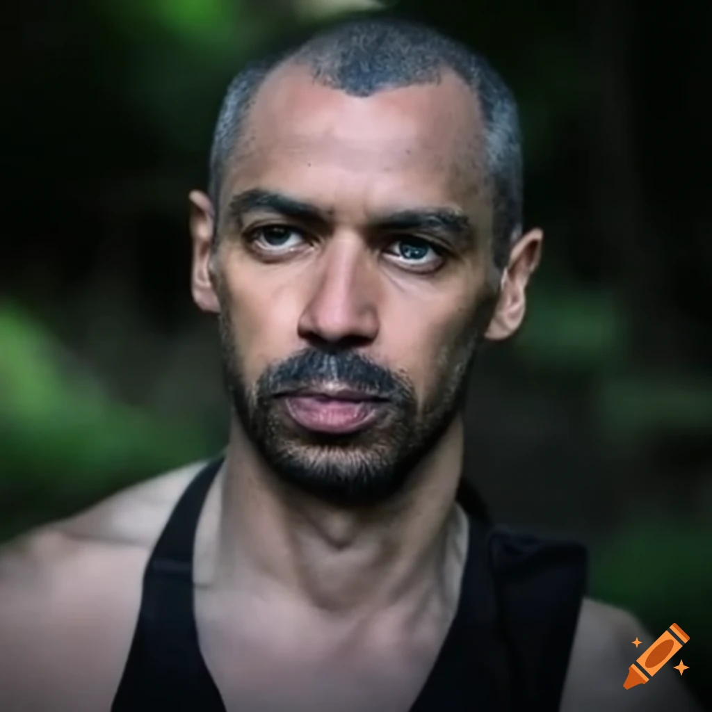 Magnum pi with a buzzcut on Craiyon