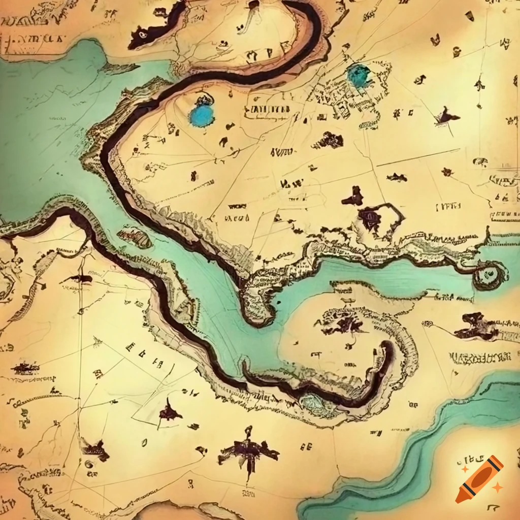 Map and compass for cartography