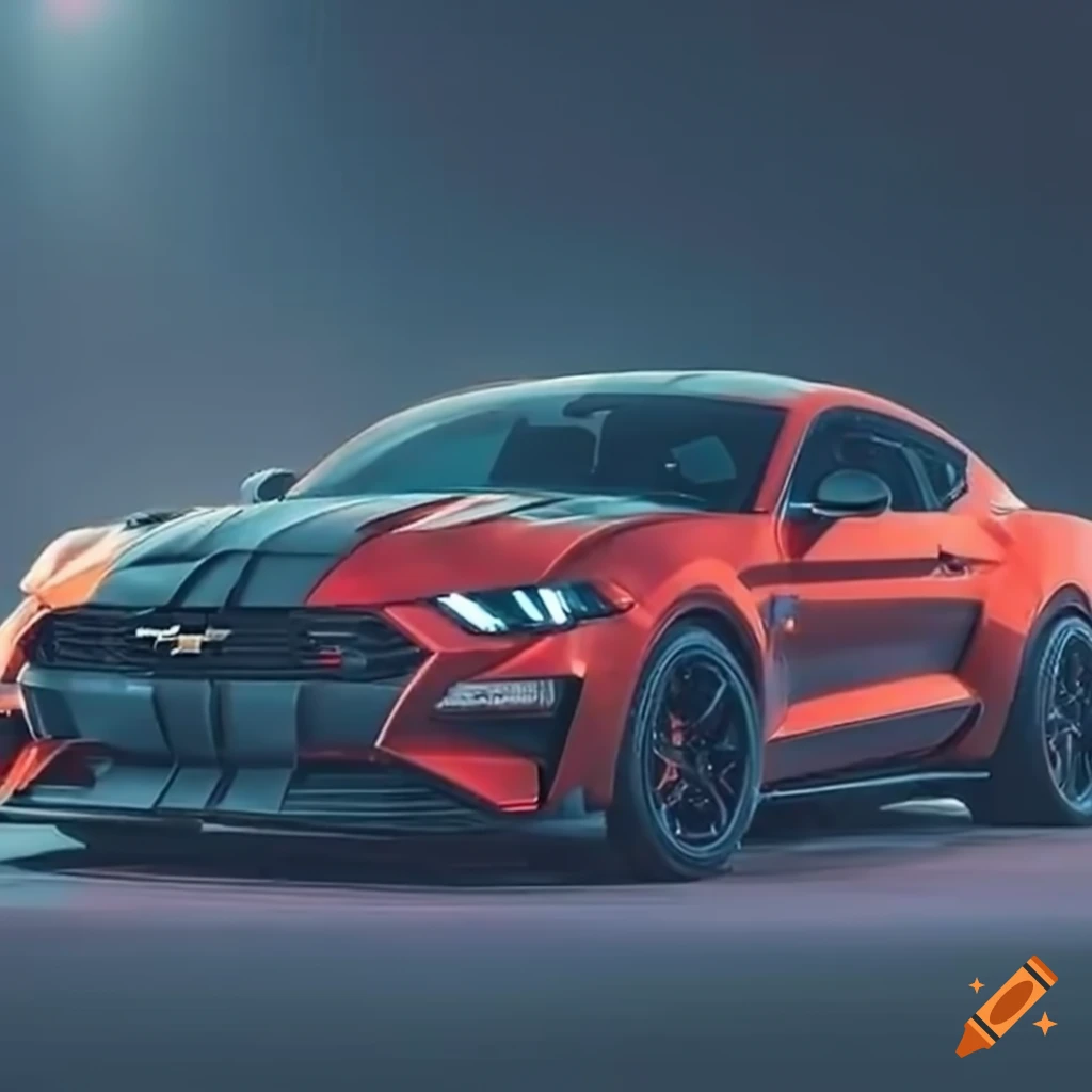 2025 chevy mustang srt hellcat on Craiyon