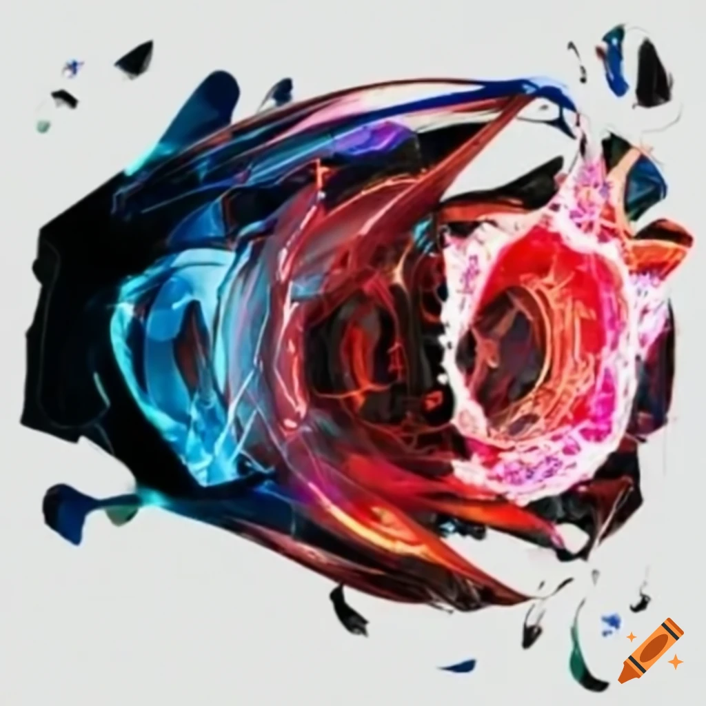 Abstract and dynamic visual representation on Craiyon