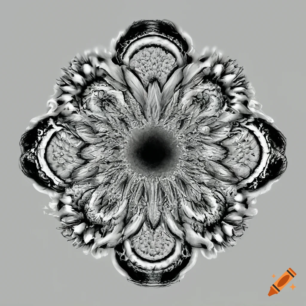 Infinite flower design on Craiyon