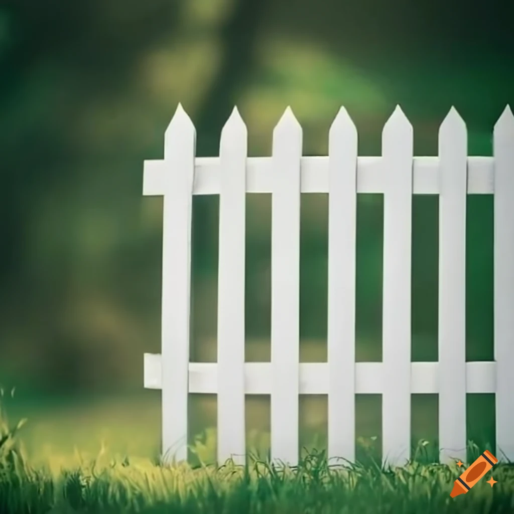 Pretty white picket fence