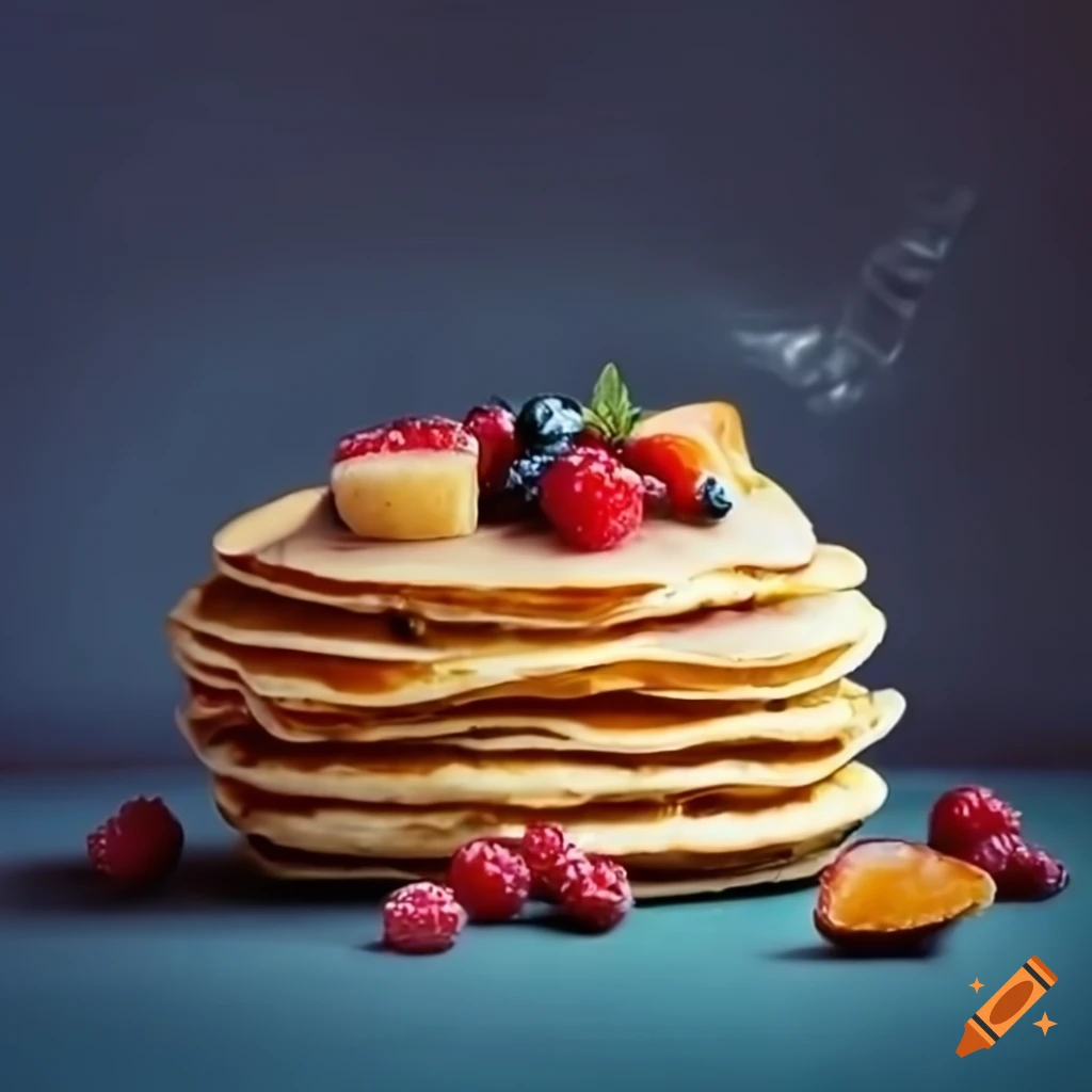 Pancake with fruits
