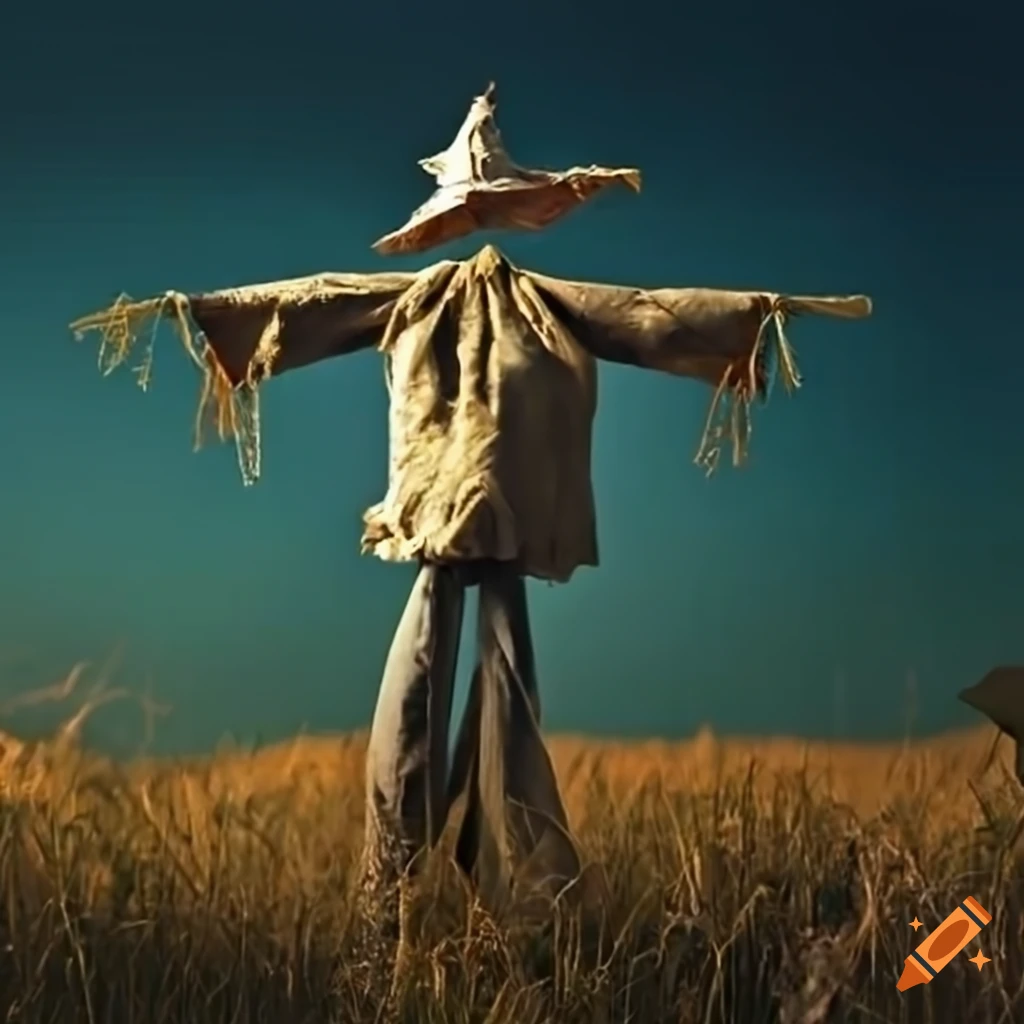 Scarecrow standing in a field