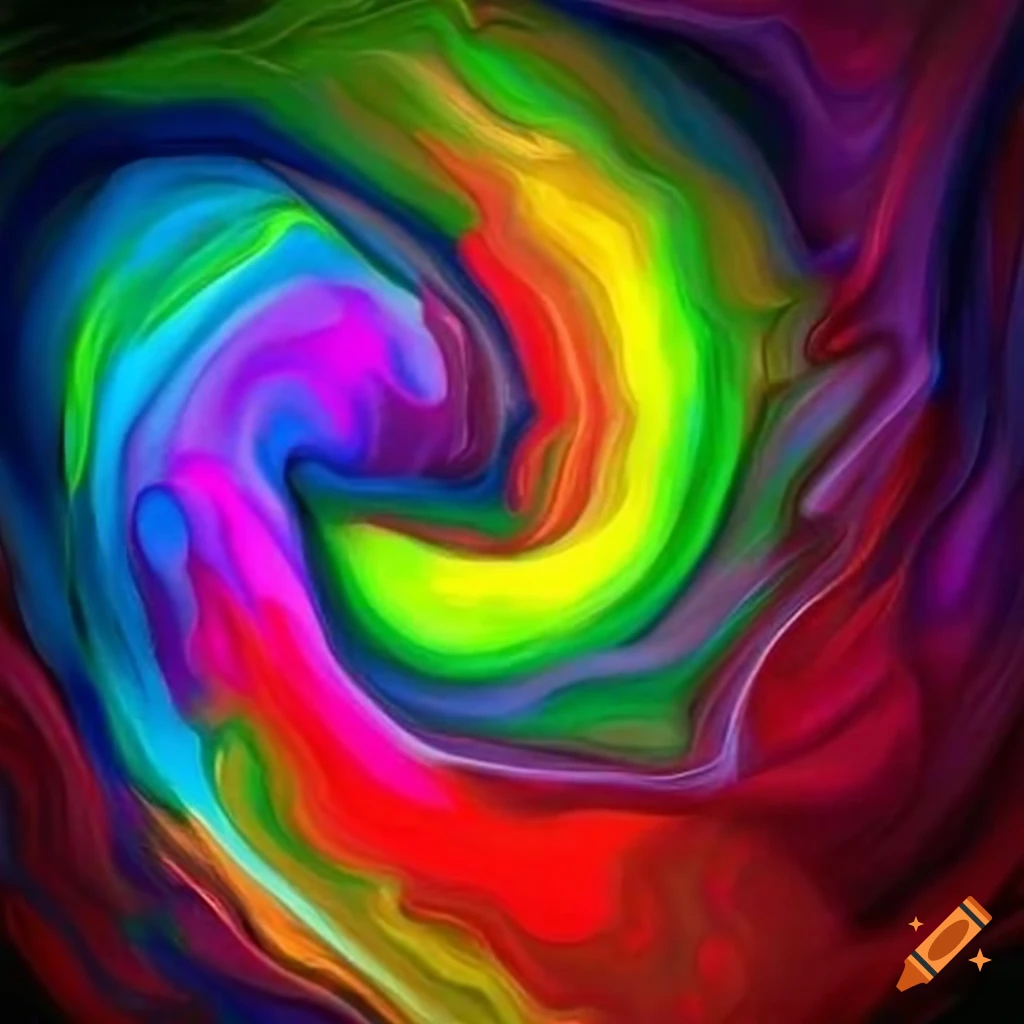 Abstract design with vibrant colors and shapes