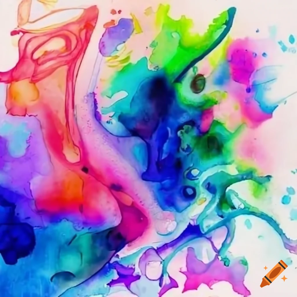 Abstract design with vibrant colors and shapes