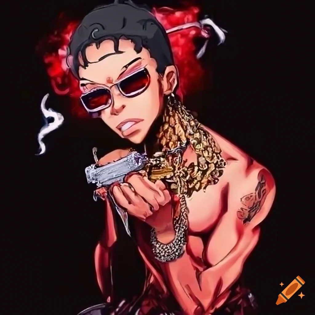 Create anime emo rap hiphop album music cover art by Degeha | Fiverr