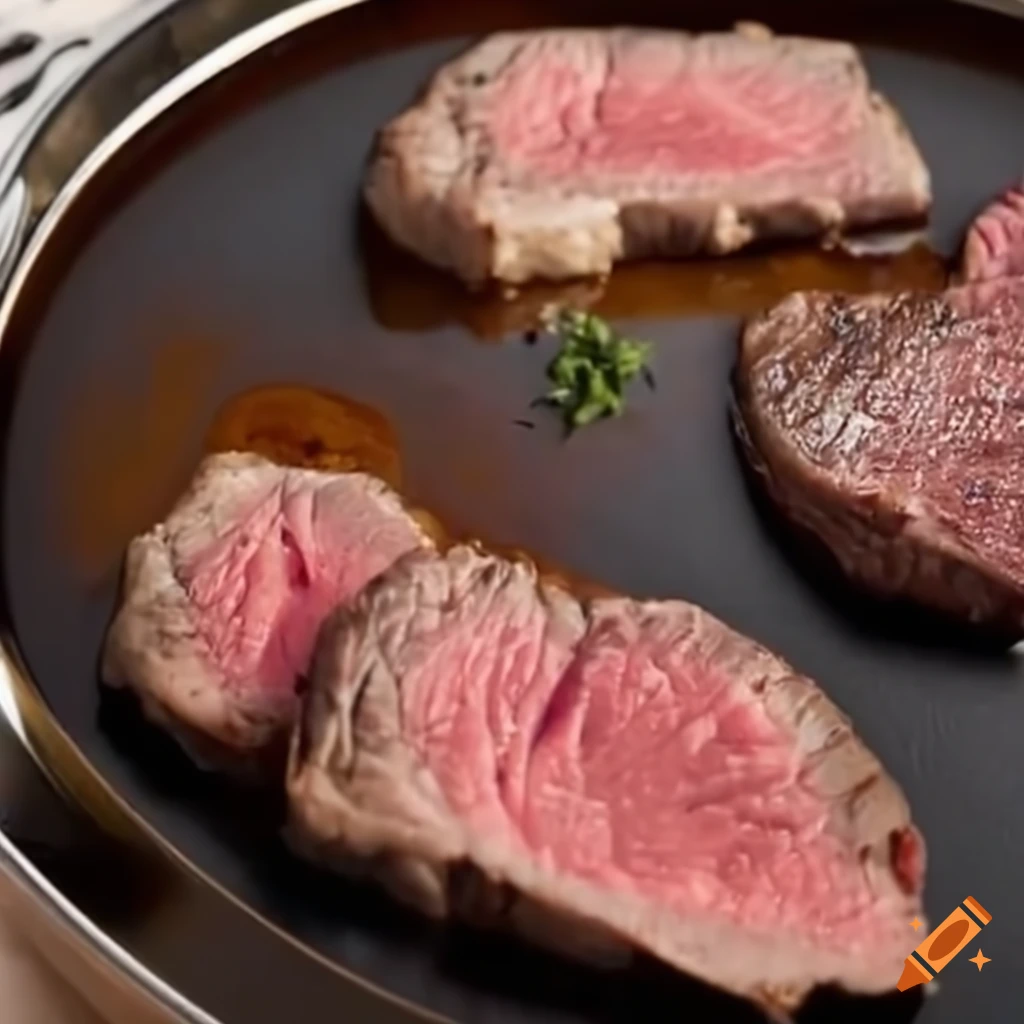 Celebrity chef preparing a steak meal