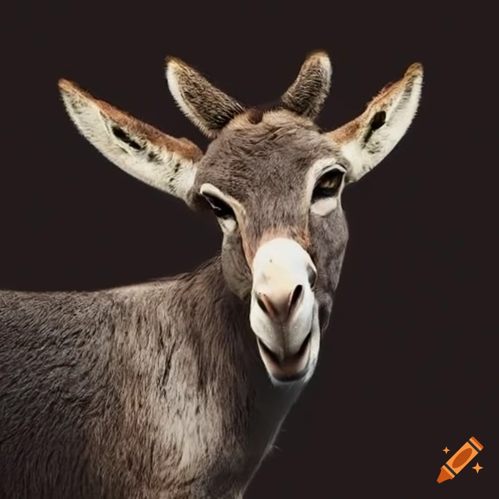 Donkey-goat hybrid animal