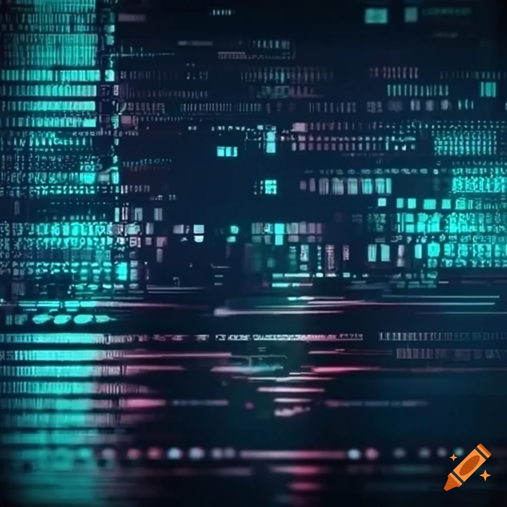 Visual representation of python code and data flow on Craiyon