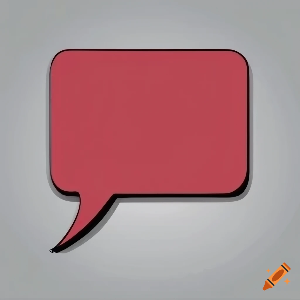 Empty comic dialogue rectangle on white background on Craiyon