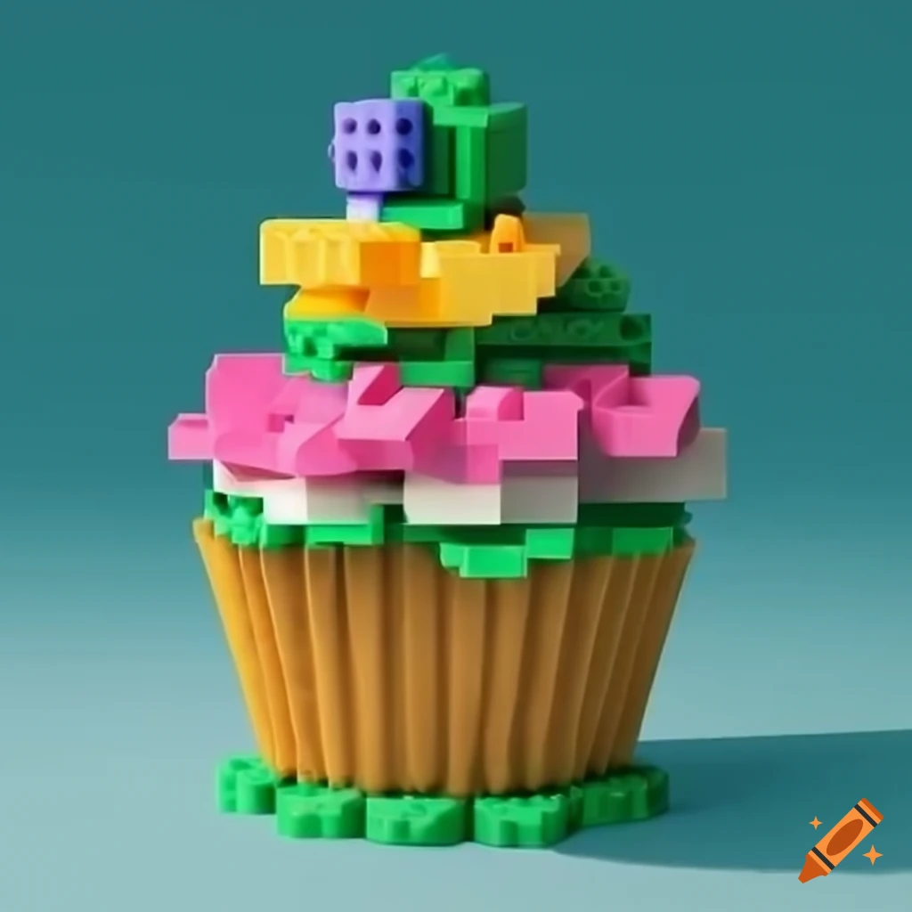 Lego cupcake on Craiyon