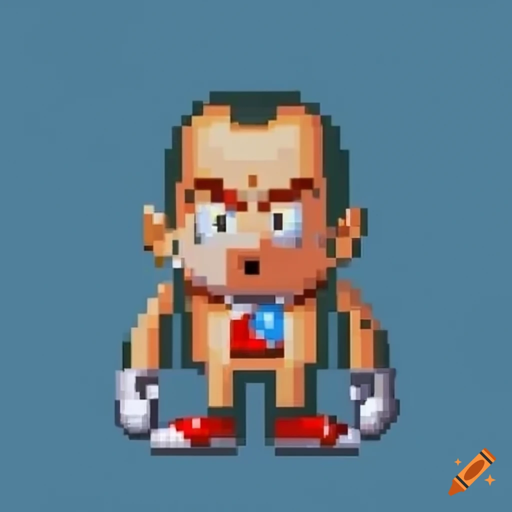 Sonic 3 sprite of Richard Nixon