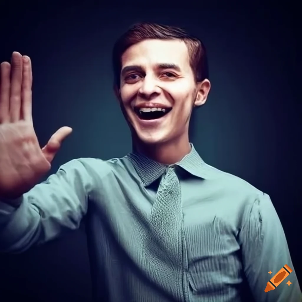 Man waving