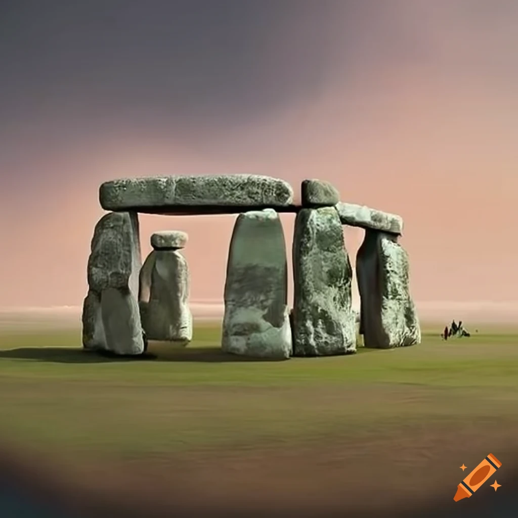 Reconstruction of Stonehenge based on archaeological findings