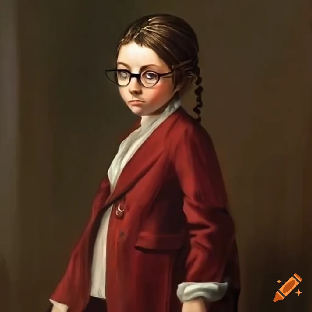 Girl with dark brown hair in braids and glasses entering a room
