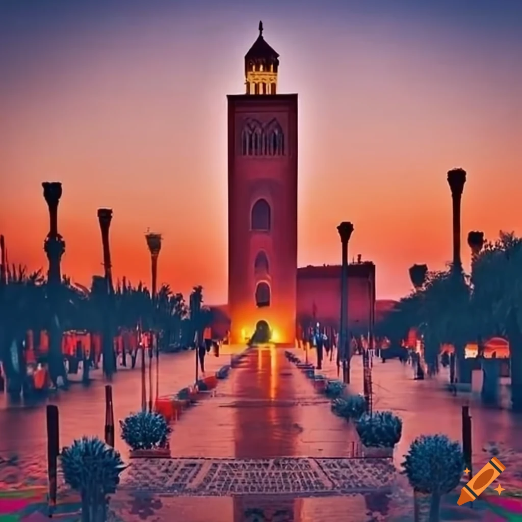 Marrakech cityscape on Craiyon