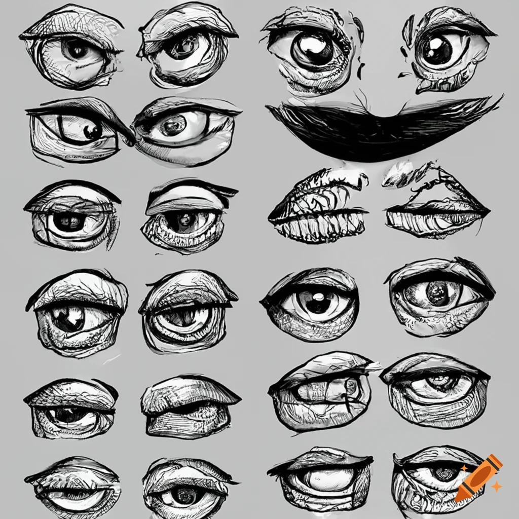ArtStation - Pro tips for drawing anime eyes! Different types of highlights