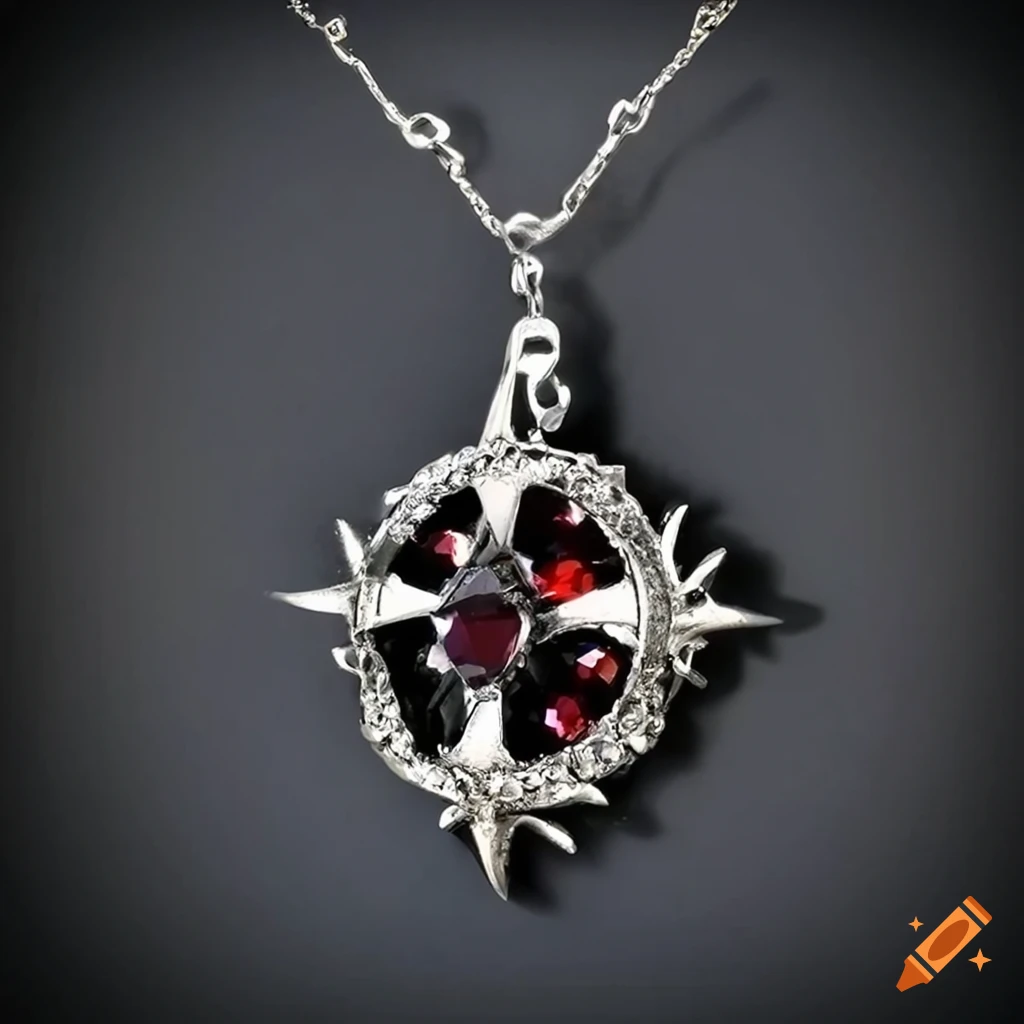 Highly detailed dark metal numb with thorn ornaments and gothic style
