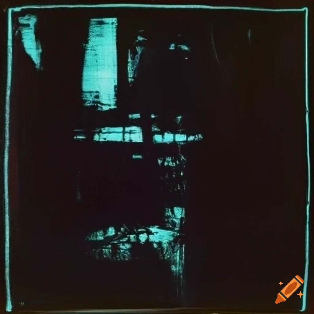 Abstract dark aesthetic album cover inspired by early 90s Enigma style