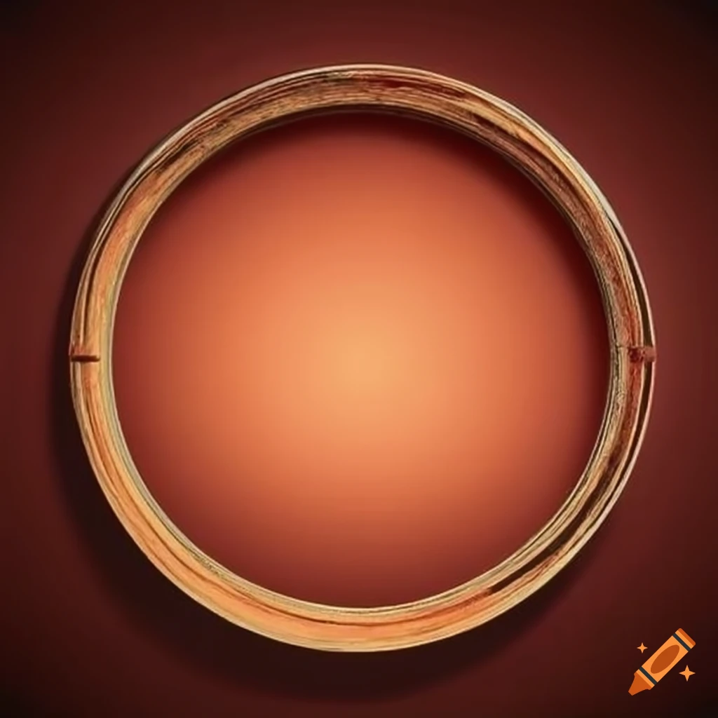 Japanese torii gate in a circular profile picture frame design on Craiyon