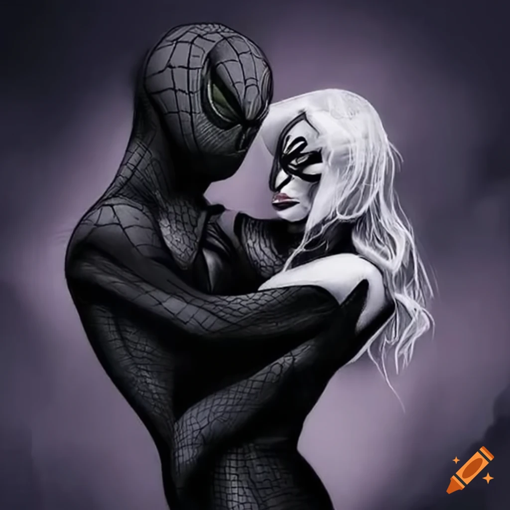 spiderman kiss black widow