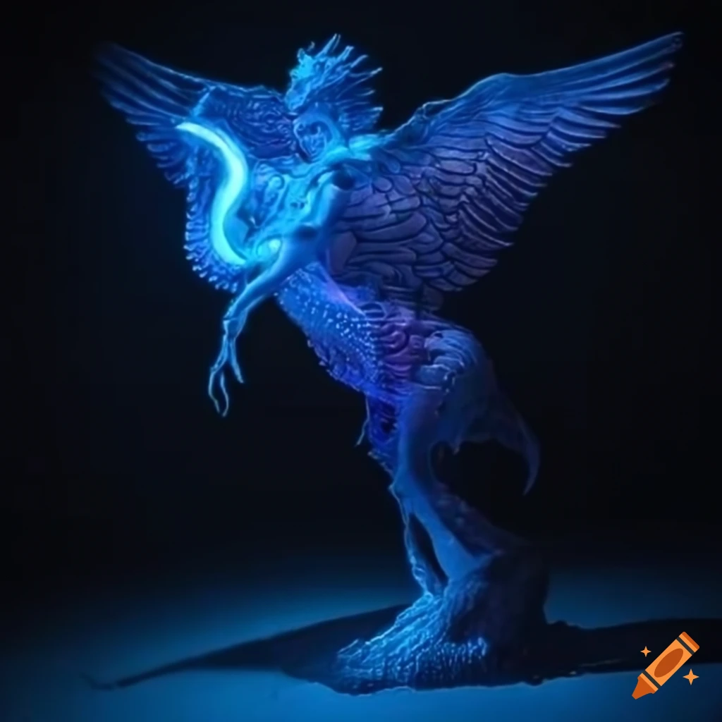 Pyraeus, a mesmerizing humanoid sculpted from ethereal flames with ...