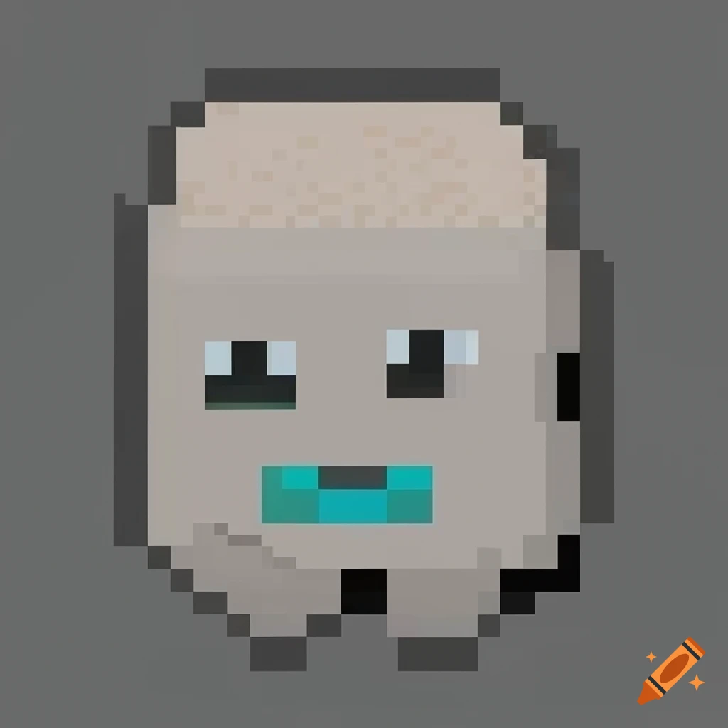 Marshmallow pixel art on Craiyon
