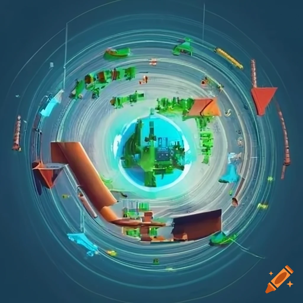 Farm with greenhouse infrastructure connected to digital platforms