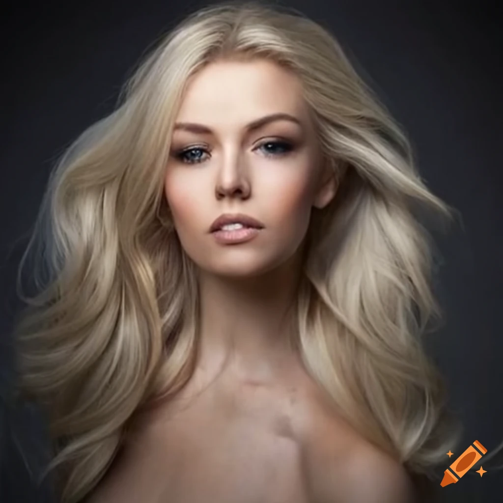 Blonde woman with a smile