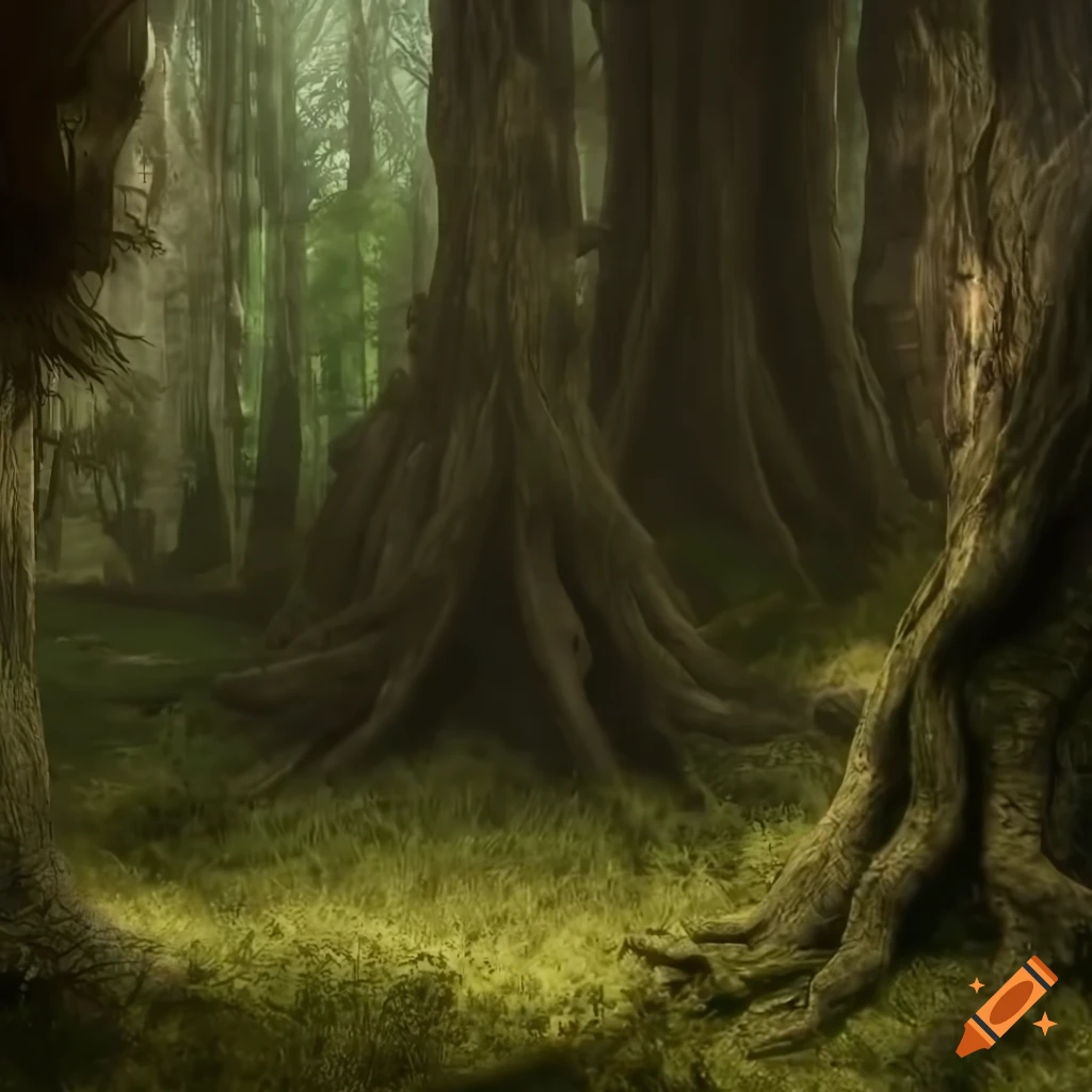 The Tirashan - ancient forest in the world of Thedas