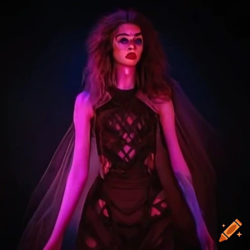 Costume inspired by the Dune movie for a rave