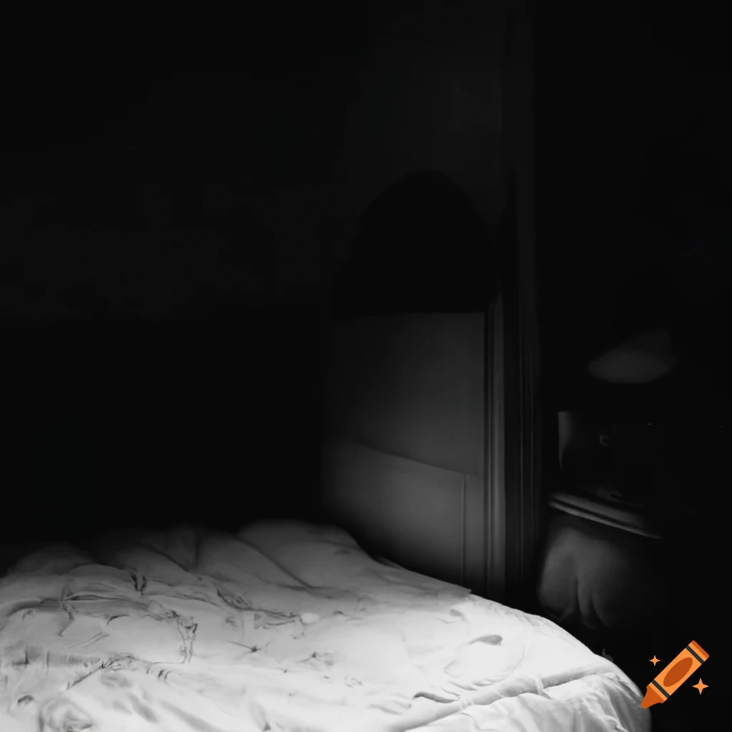 Man waking up in a rumpled bed with soft morning light in the room