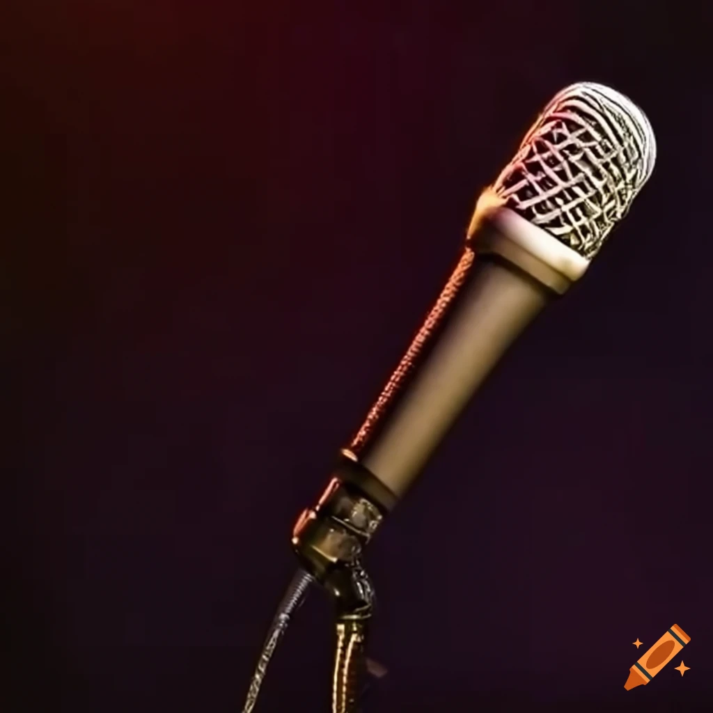 Comedy wall stage mic in the middle