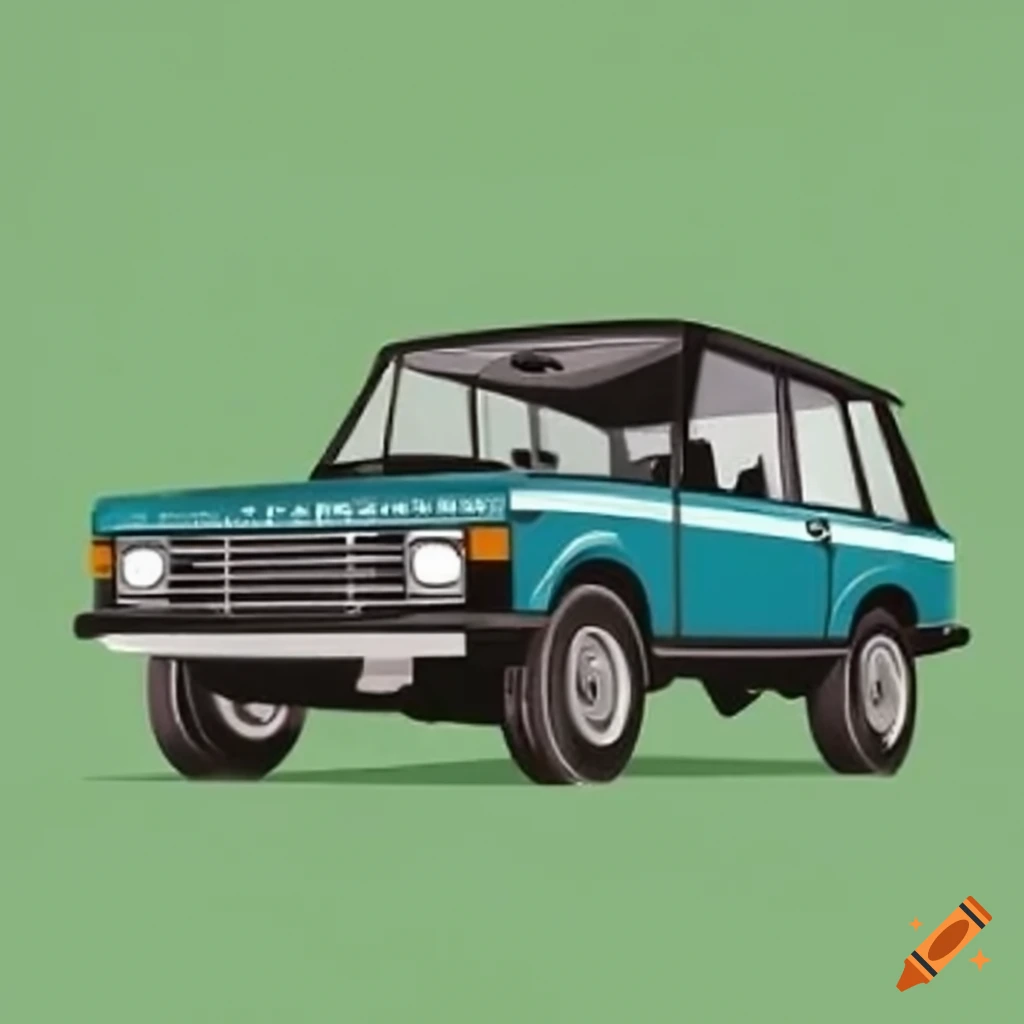 Classic range rover vehicle on Craiyon