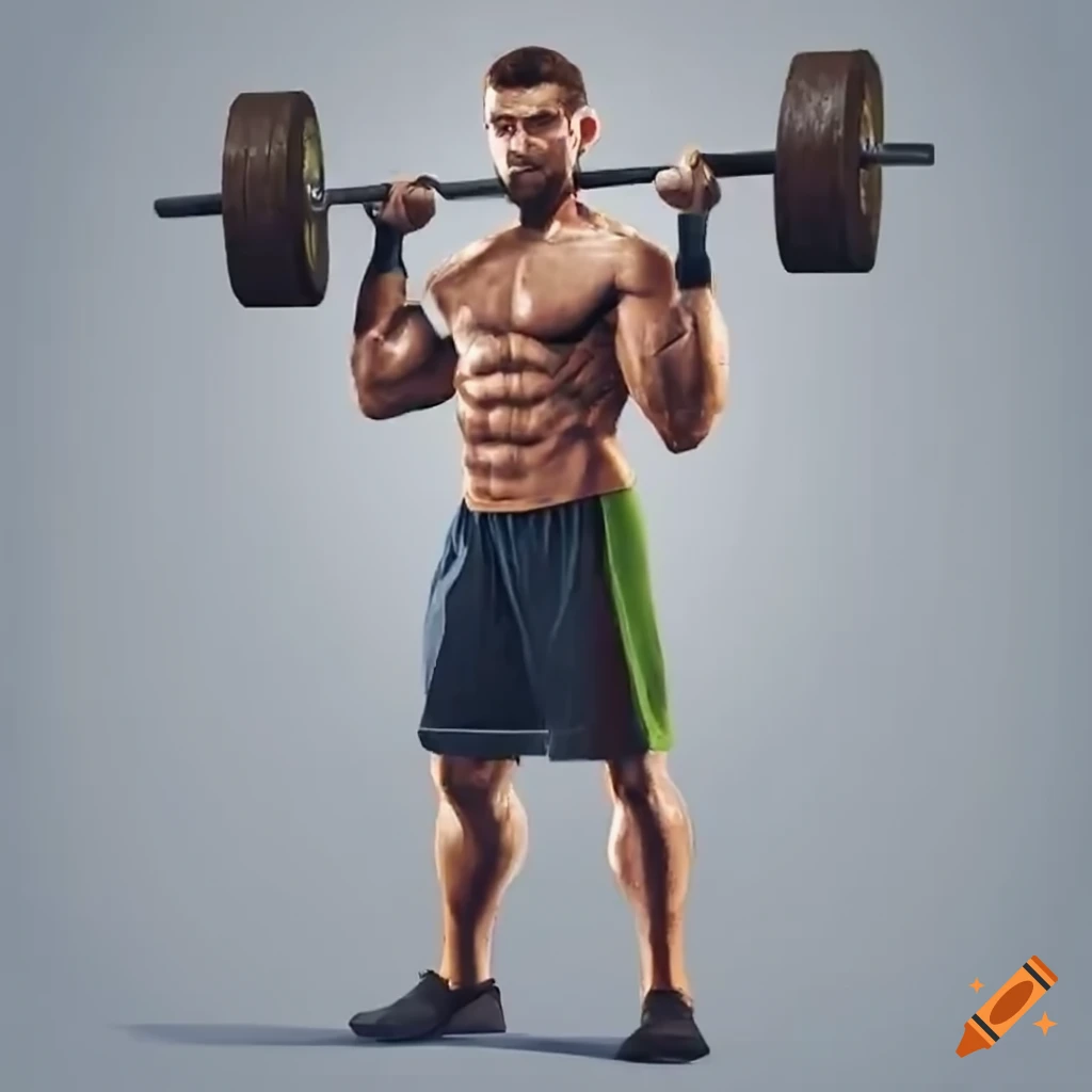 Man lifting heavy weights