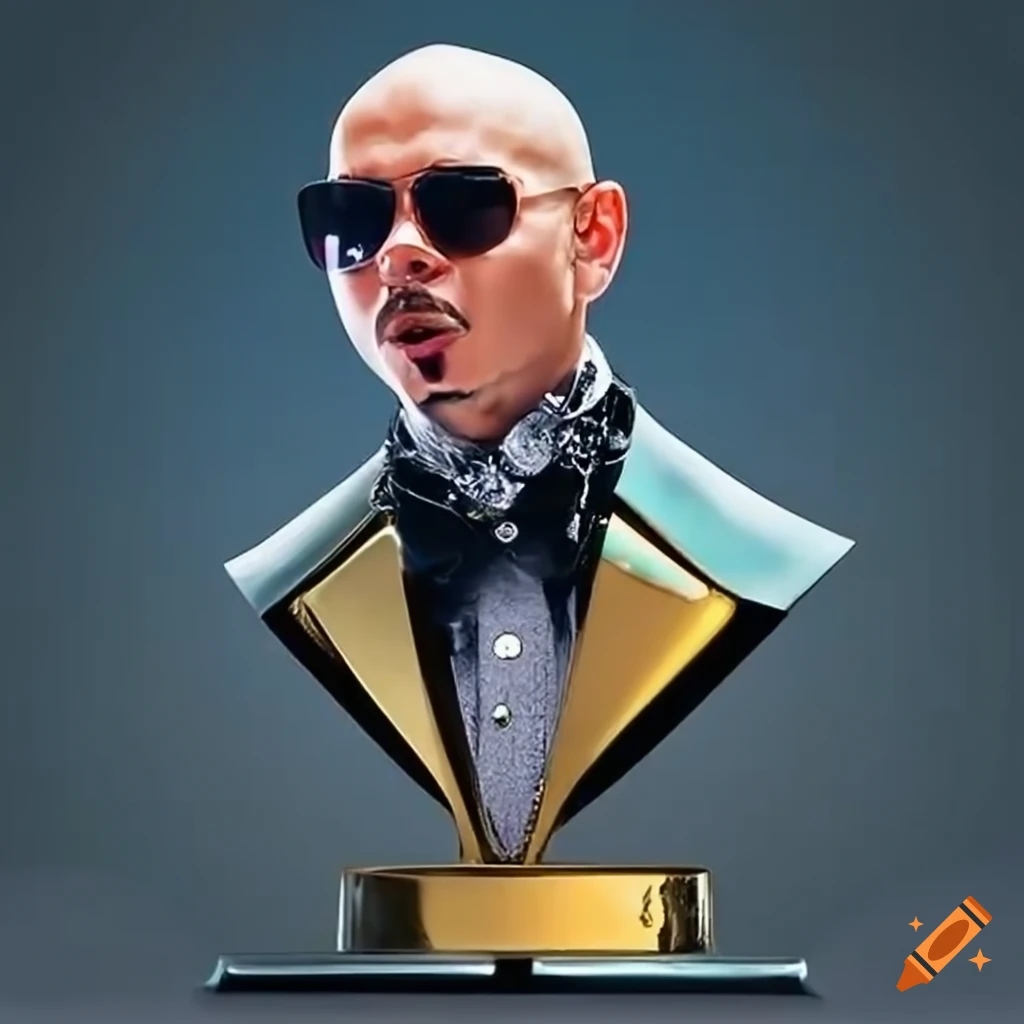 Pitbull rapper trophy on Craiyon
