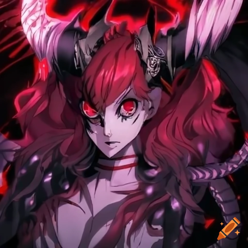 Anime persona 5 demon horned noble queen