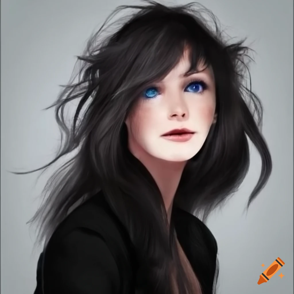 Avatar of a 47yearold caucasian woman with long white hair, pale skin, wearing a shawl and a