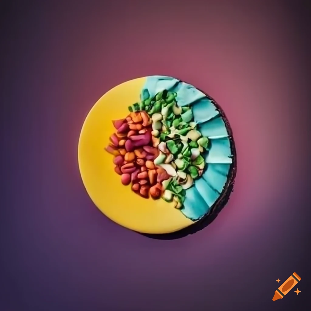 Colorful Plate Of Plant based Protein Sources On Craiyon