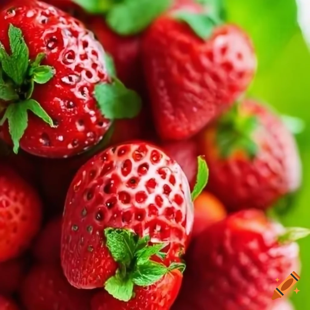 Fraise et menthe fraîche