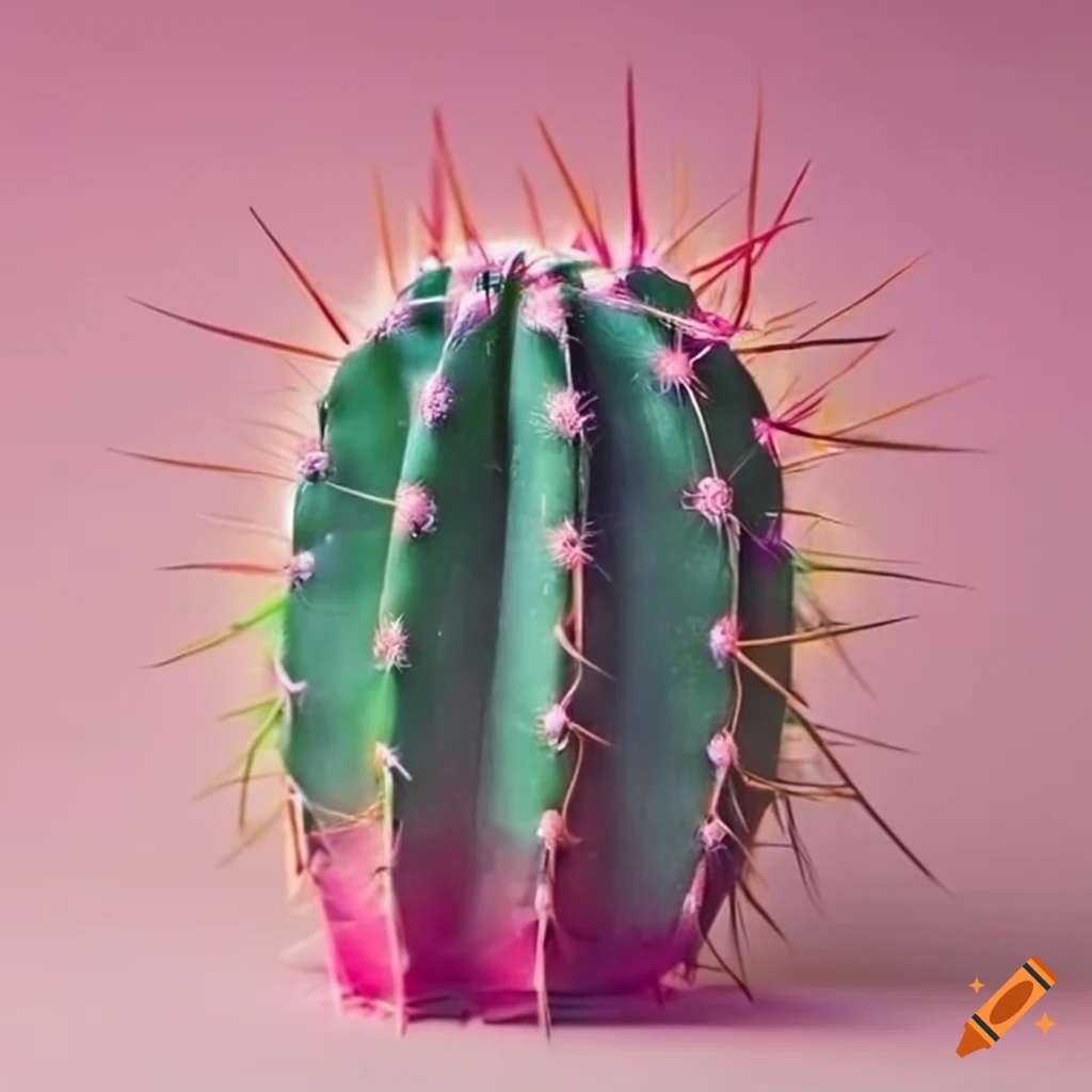 Posh pink cactus without thorns