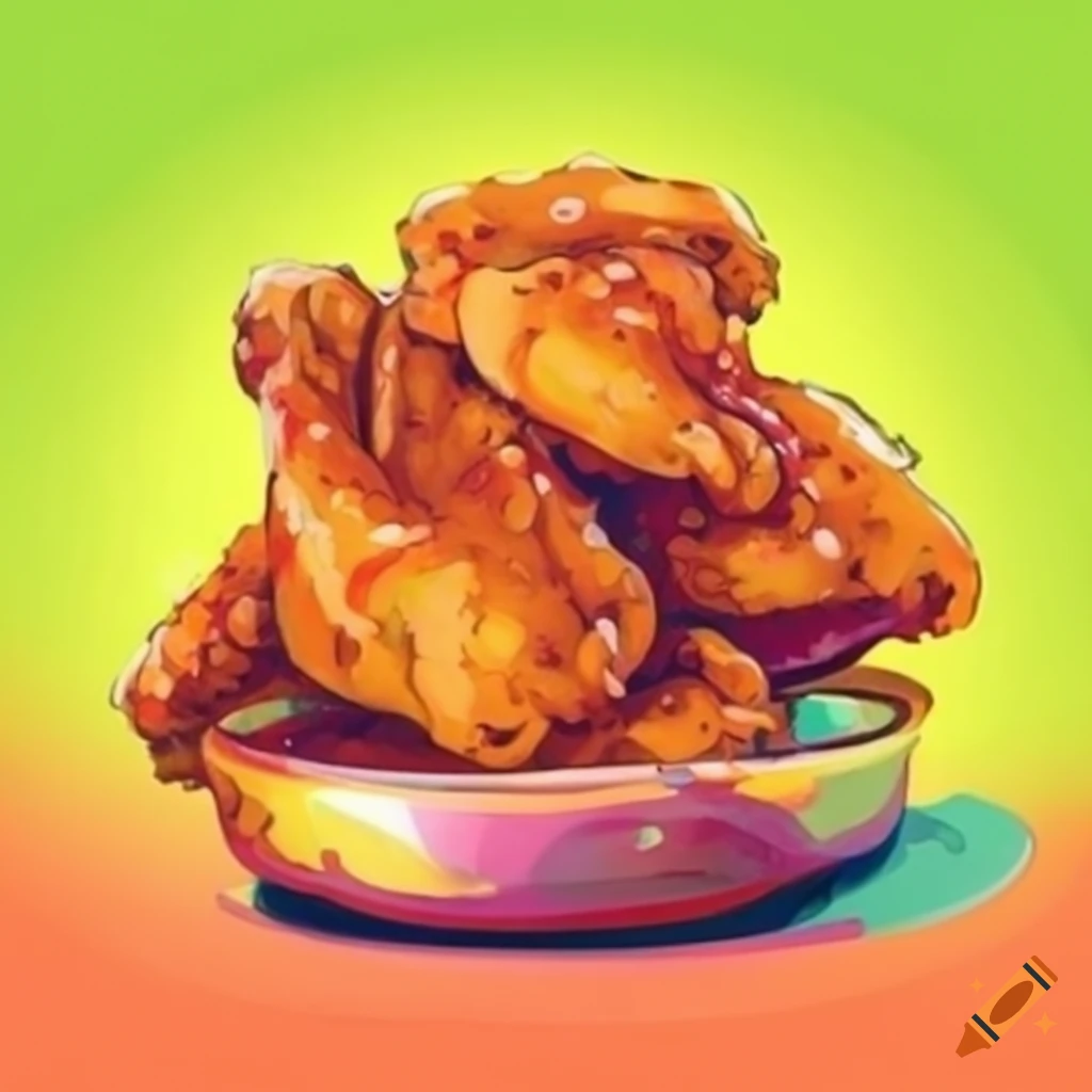 Delicious gourmet crispy chicken wings
