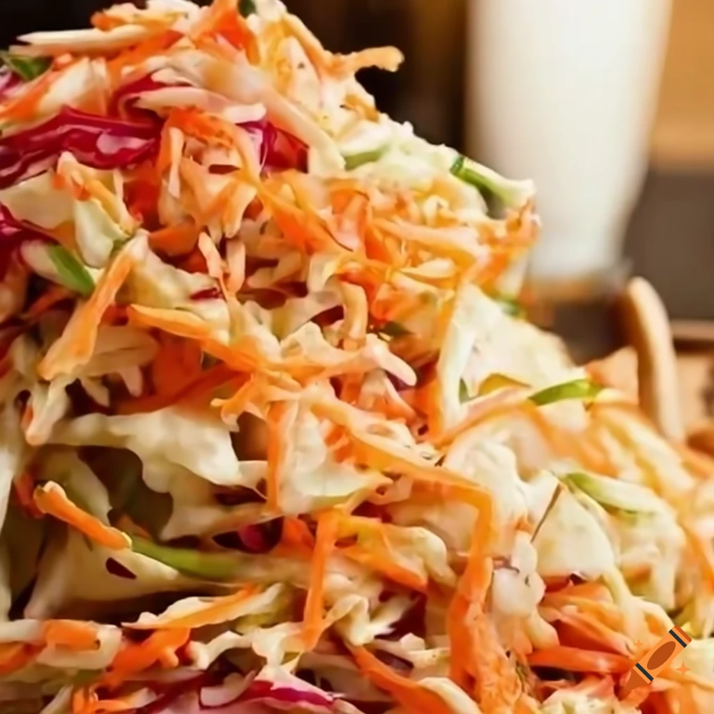 Image of coleslaw in a farmhouse style