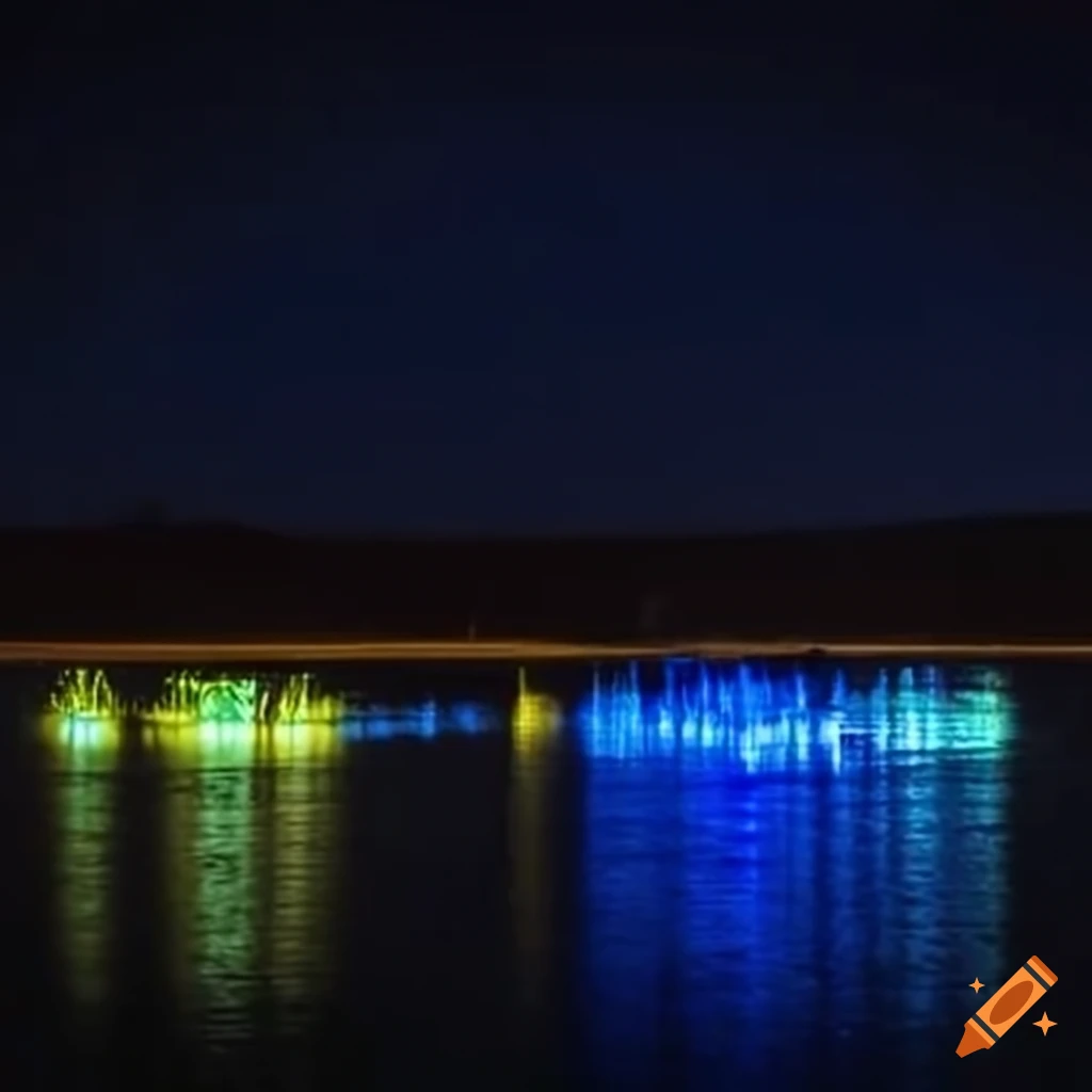 Mysterious lights over Marfa, Texas desert at night